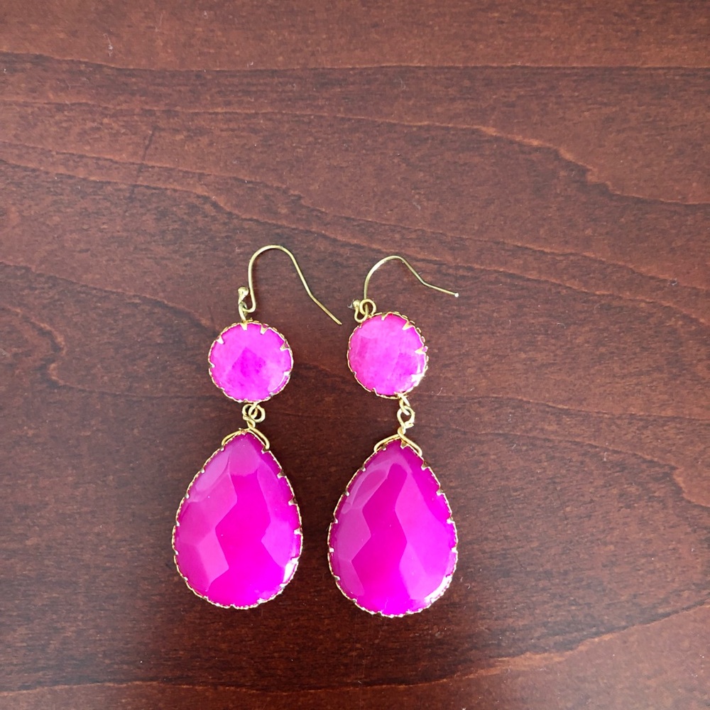 Bauble bar pink earrings
